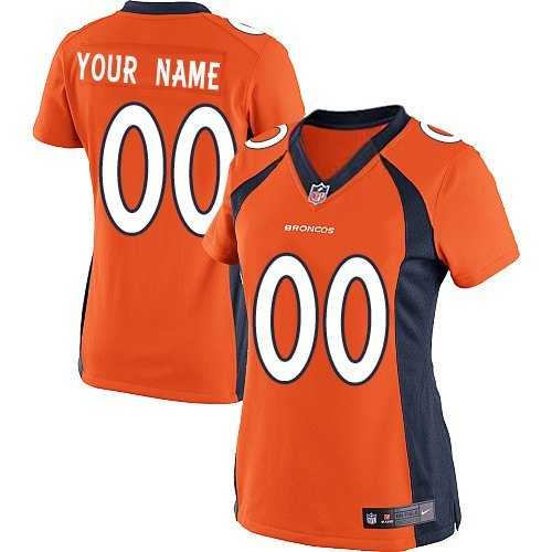 Women Nike Denver Broncos Customized Orange Team Color Stitched NFL Game Jersey,We sell and wholesale Women Nike Denver Broncos Customized Orange Team Color Stitched NFL Game Jersey on line form chian!